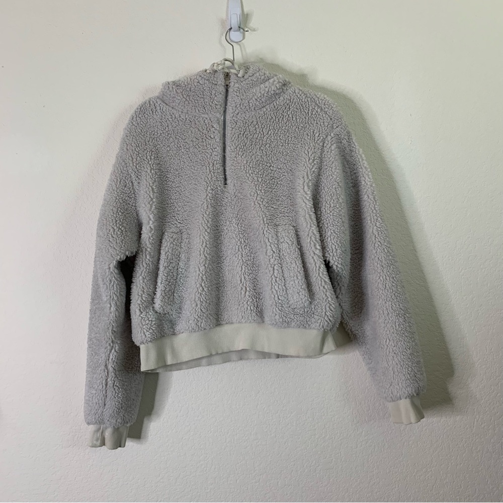 Lululemon Textured Fleece 1/2 Zip hooded sweatshirt 8 - Picture 2 of 14
